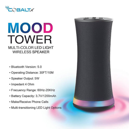 Mood Tower Multi-Color LED Light Wireless Speaker DailySale