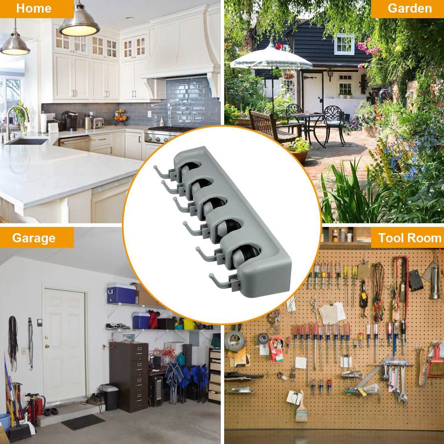 Mop Holder Wall Mount Organizer DailySale