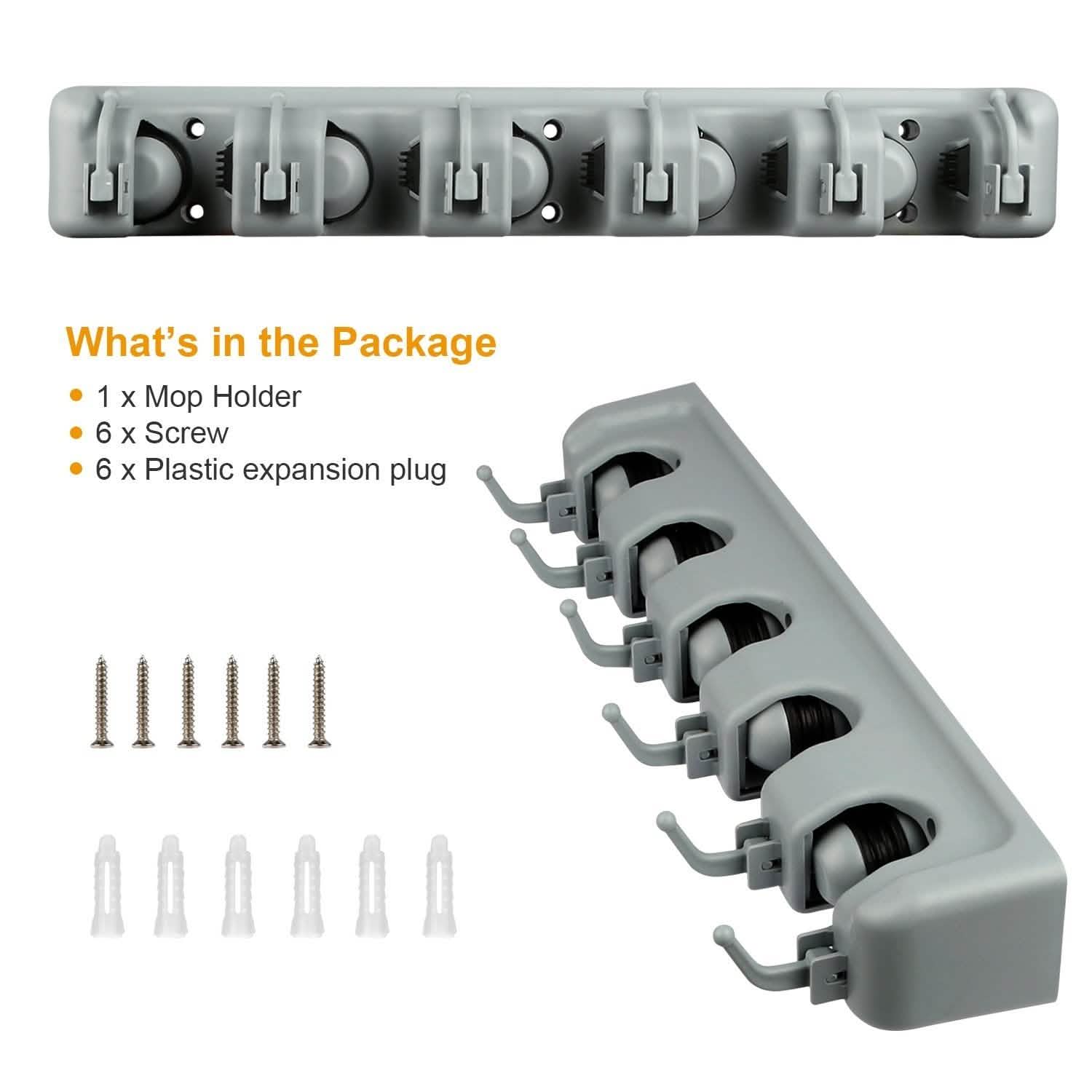 Mop Holder Wall Mount Organizer DailySale