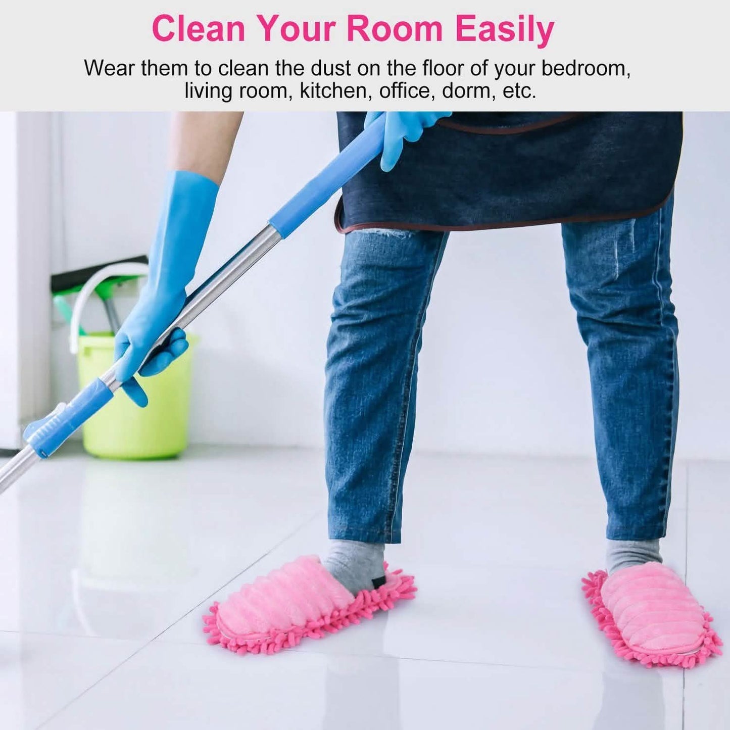 Mop Slippers Unisex Detachable DailySale