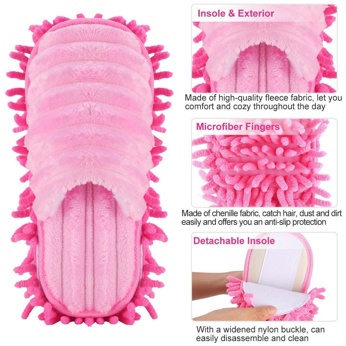 Mop Slippers Unisex Detachable DailySale