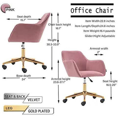 Morden Crush Velvet Home Office Chair DailySale