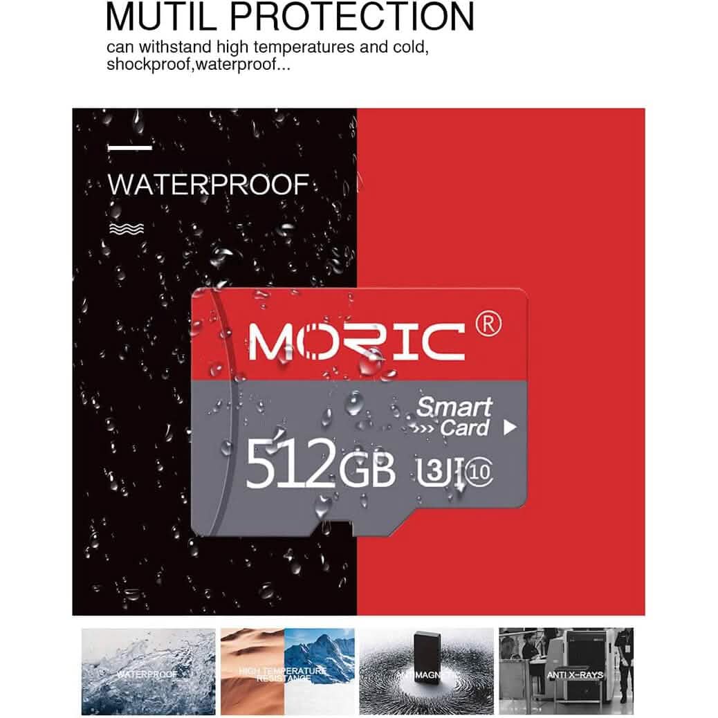 Moric 512GB Micro SD Card Fast Speed MicroSDXC UHS-I Memory Card  (Refurbished) DailySale