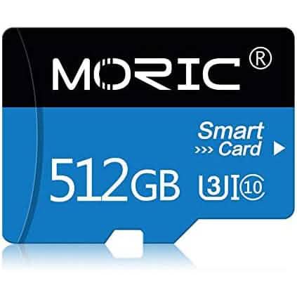 Moric 512GB Micro SD Card with Adapter Class 10 Fast Speed Memory Card  (Refurbished) DailySale