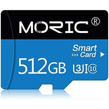 Moric 512GB Micro SD Card with Adapter Class 10 Fast Speed Memory Card  (Refurbished) DailySale