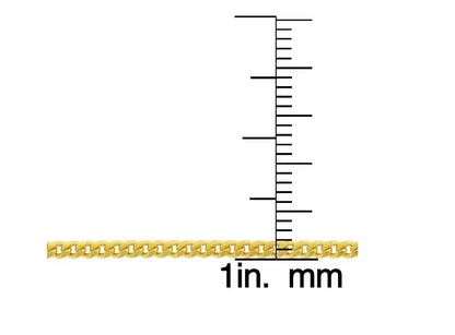 10K Gold Moricci 2MM Italian Cuban Chain Necklace DailySale