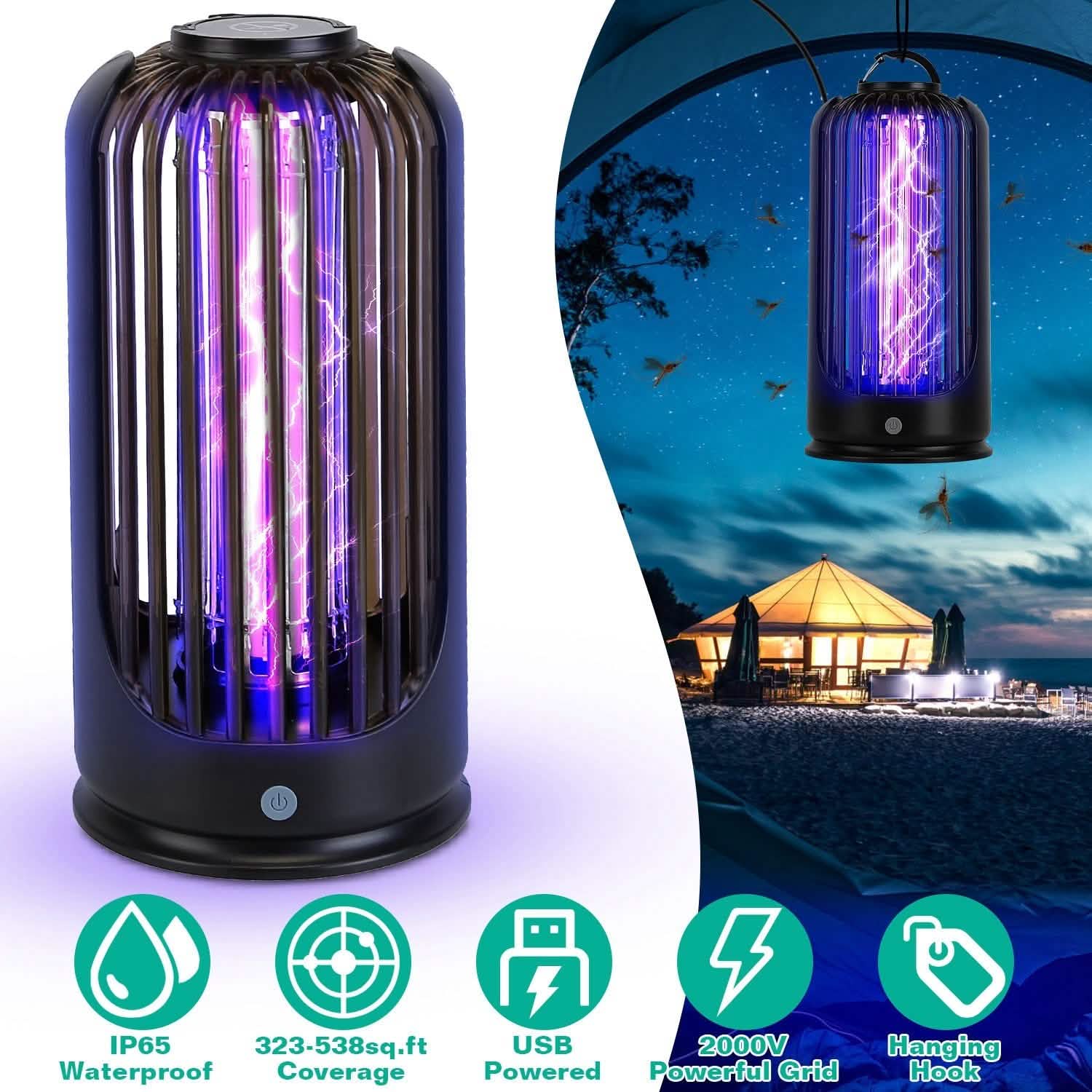 Mosquito Killer Lamp 2000V High Powered Pest Control DailySale