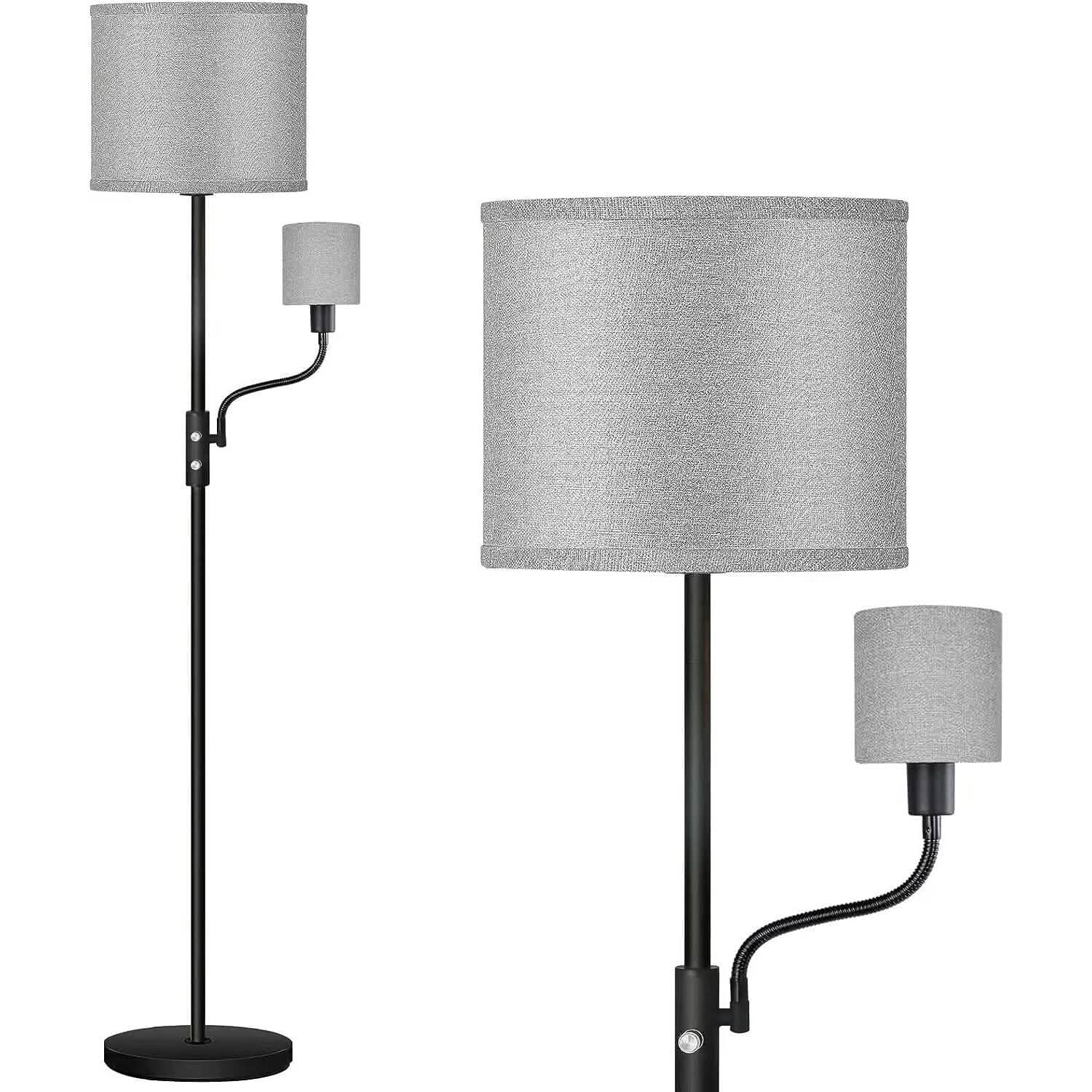 Mother Daughter Floor Lamp with Linen Shade DailySale