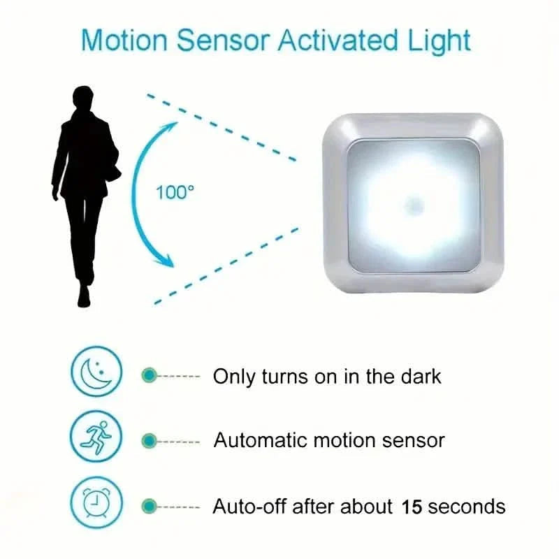 Motion Sensor Night Light, 6 LED Wall Lamp DailySale