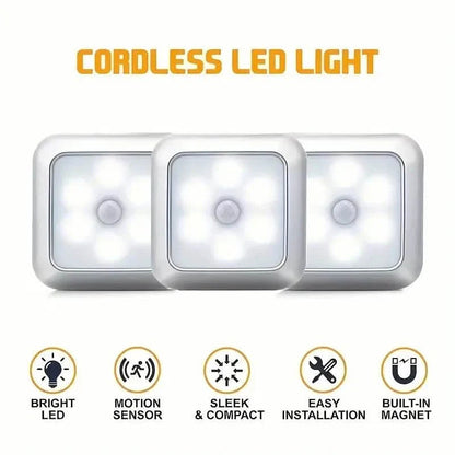 Motion Sensor Night Light, 6 LED Wall Lamp DailySale