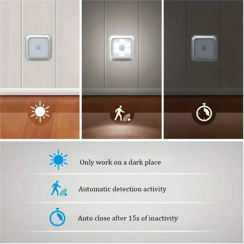 Motion Sensor Night Light, 6 LED Wall Lamp DailySale