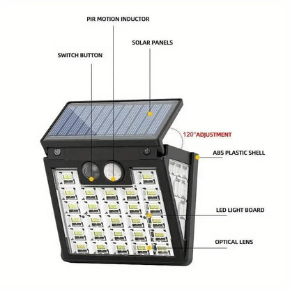 Motion Sensor Solar Street Light - Dusk to Dawn, Energy Efficient LED Lamp DailySale