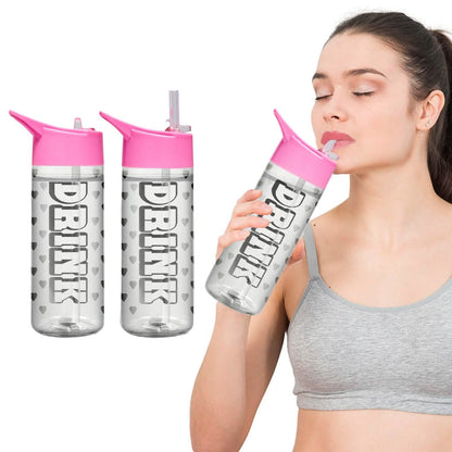 Motivational Leak Proof 32 Oz Water Bottles With Removable Straw DailySale