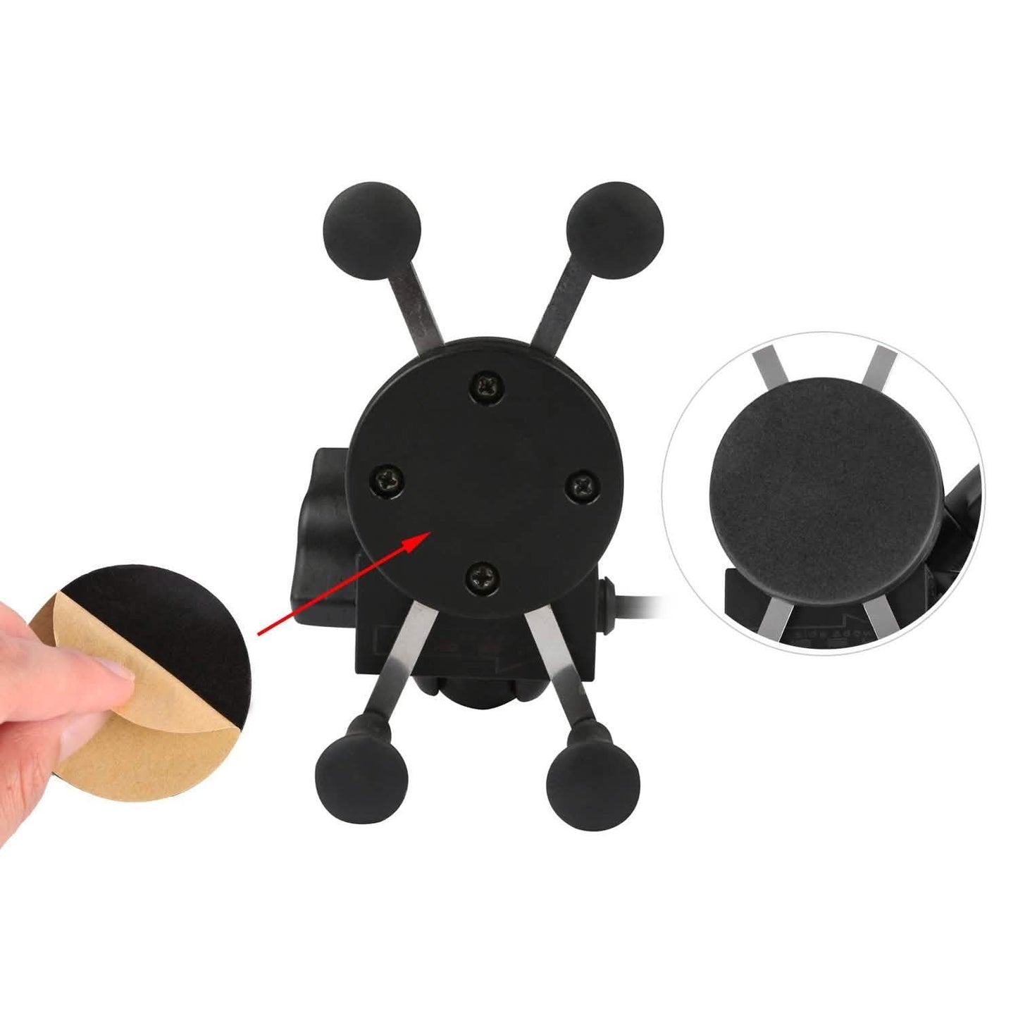 Motorcycle Handlebar Mount Holder with USB Charger DailySale