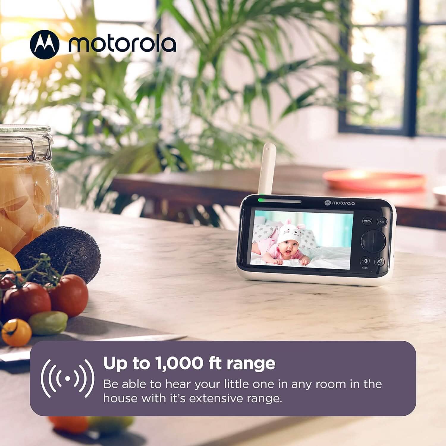 Motorola Baby Monitor PIP1500 Connect - 5" WiFi Video Baby Monitor with Camera  (Refurbished) DailySale