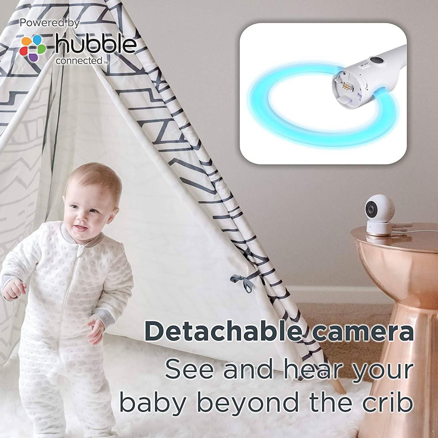 Motorola Halo+ Video Baby Monitor - Infant Wi-Fi Camera with Overhead Crib Mount - 4.3-Inch Color Screen with Infrared Night Vision and Intercom (Refurbished) DailySale