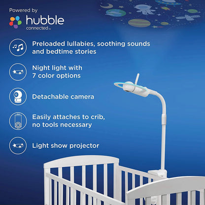 Motorola Halo+ Video Baby Monitor - Infant Wi-Fi Camera with Overhead Crib Mount - 4.3-Inch Color Screen with Infrared Night Vision and Intercom (Refurbished) DailySale