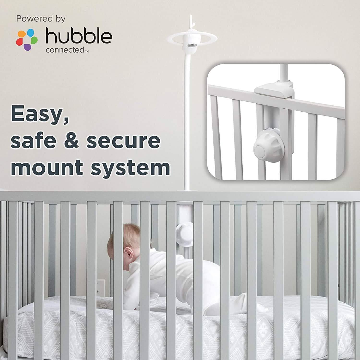 Motorola Halo+ Video Baby Monitor - Infant Wi-Fi Camera with Overhead Crib Mount - 4.3-Inch Color Screen with Infrared Night Vision and Intercom (Refurbished) DailySale