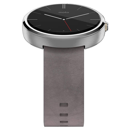 Motorola Moto 360 - Stone Grey Leather Smart Watch DailySale