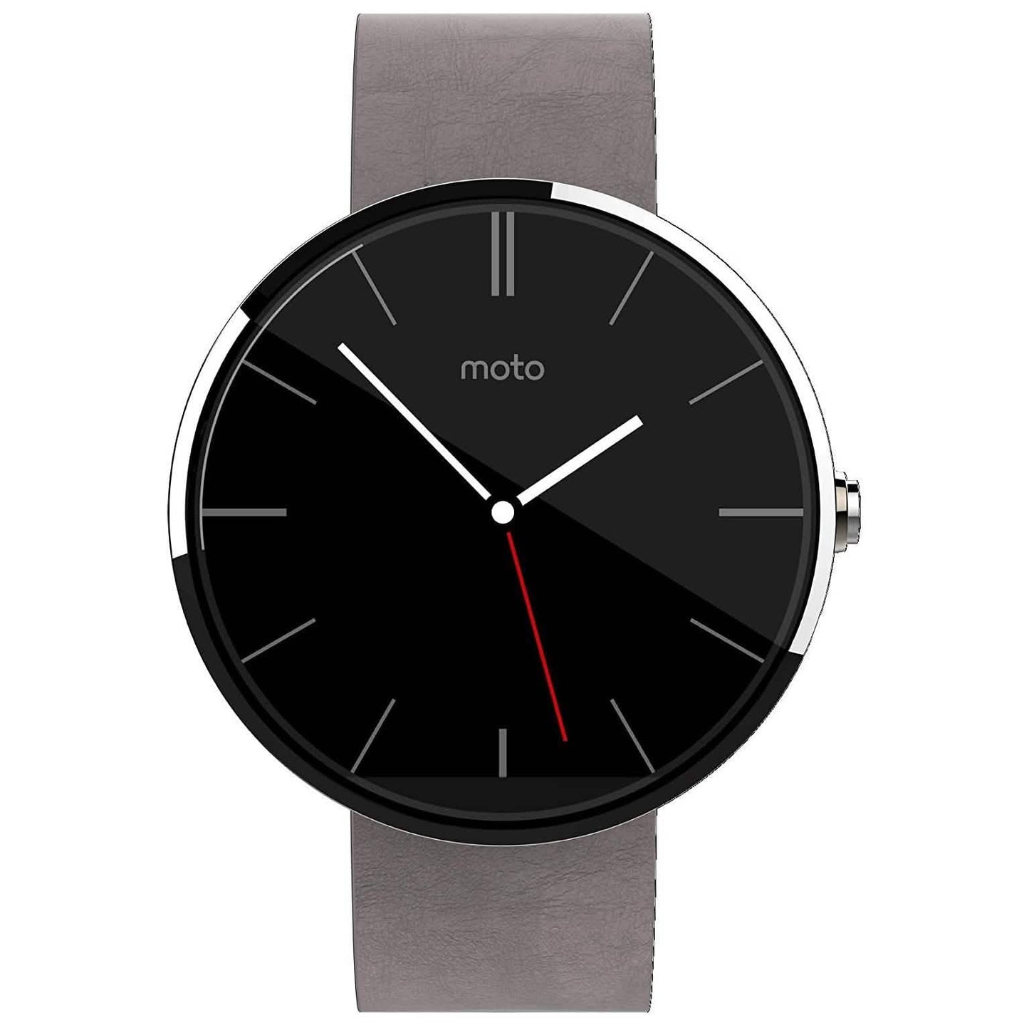 Motorola Moto 360 - Stone Grey Leather Smart Watch DailySale