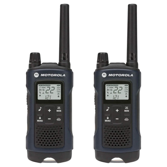 Motorola Solutions Talkabout T460 Rechargeable Two-Way Radio Pair - Dark Blue  (Refurbished) DailySale