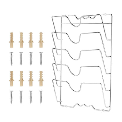 Mounted Pot Lid Rack Pot Cover Organizer DailySale