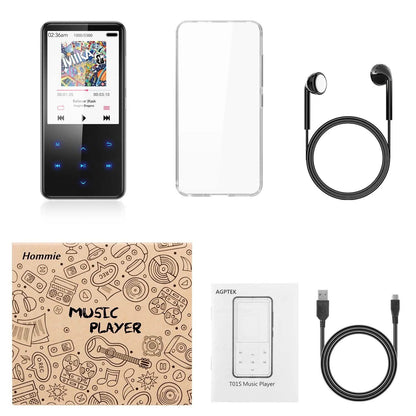 MP3 Player with 2.4in Screen Bluetooth 4.1/16GB/T01 Black DailySale