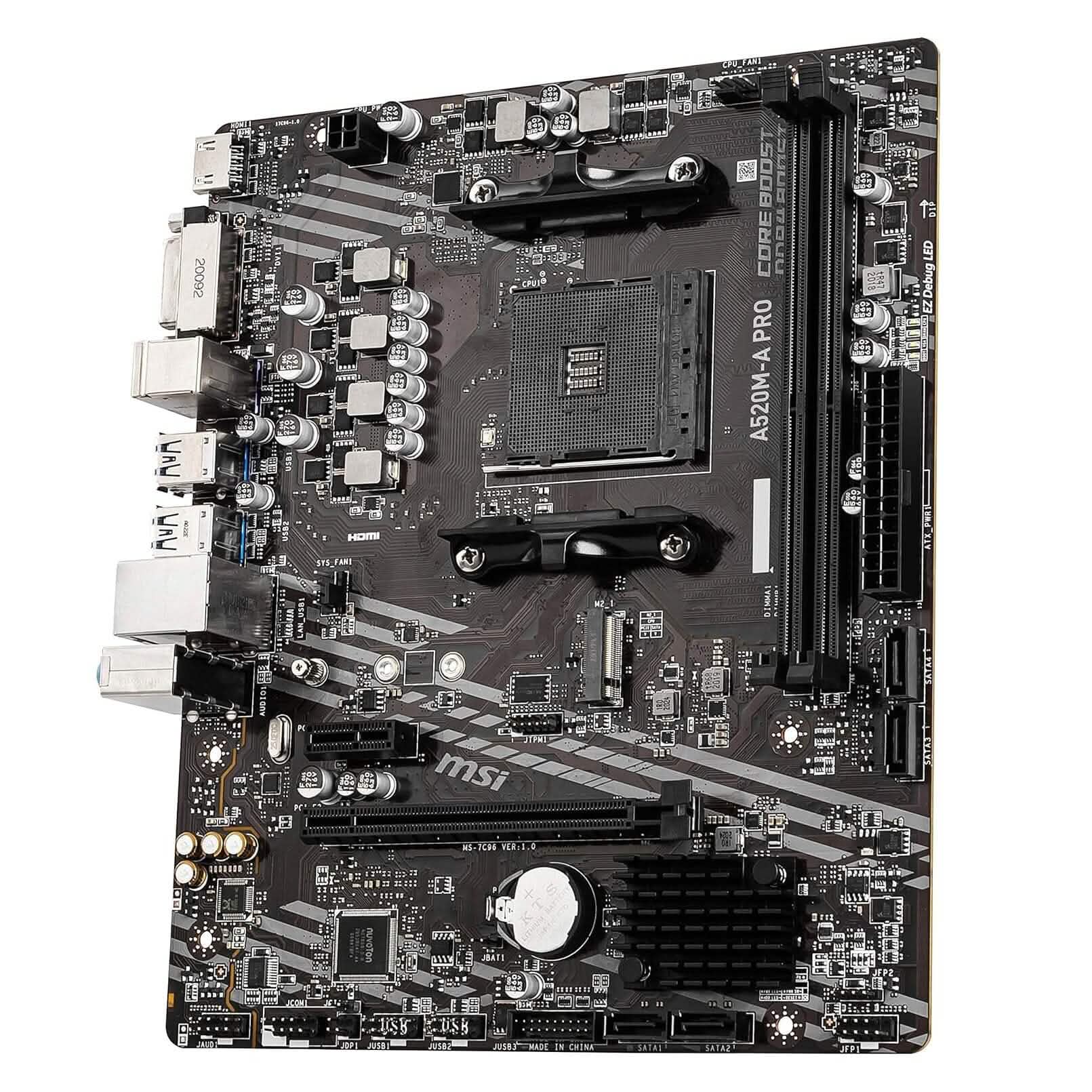 MSI A520M-A PRO Gaming Motherboard  (Refurbished) DailySale