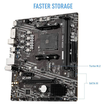 MSI A520M-A PRO Gaming Motherboard  (Refurbished) DailySale