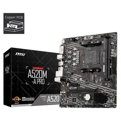MSI A520M-A PRO Gaming Motherboard  (Refurbished) DailySale