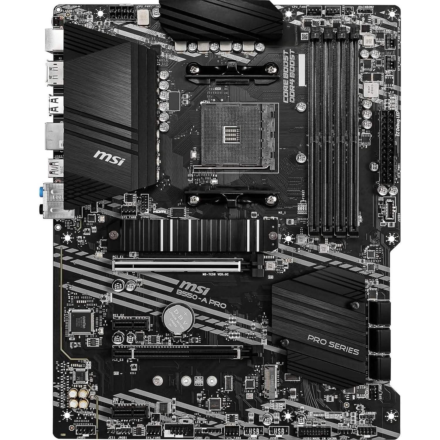 MSI B550-A PRO ProSeries Motherboard (AMD AM4, DDR4, PCIe 4.0, SATA 6Gb/s, M.2, USB 3.2 Gen 2, HDMI/DP, ATX) (Refurbished) DailySale
