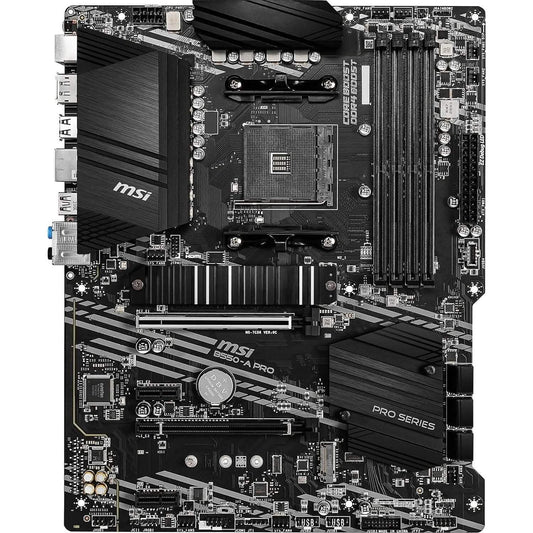 MSI B550-A PRO ProSeries Motherboard (AMD AM4, DDR4, PCIe 4.0, SATA 6Gb/s, M.2, USB 3.2 Gen 2, HDMI/DP, ATX) (Refurbished) DailySale