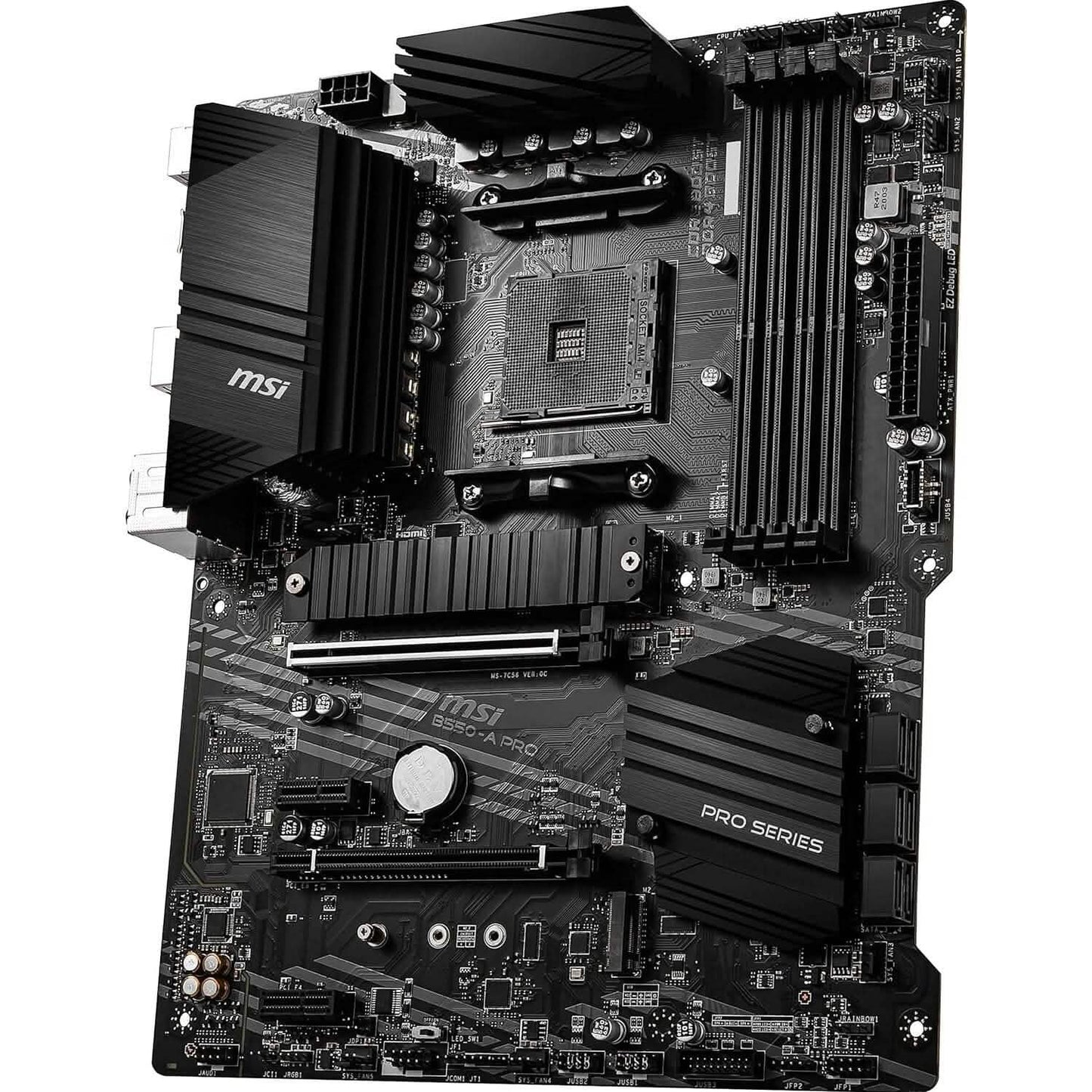 MSI B550-A PRO ProSeries Motherboard (AMD AM4, DDR4, PCIe 4.0, SATA 6Gb/s, M.2, USB 3.2 Gen 2, HDMI/DP, ATX) (Refurbished) DailySale
