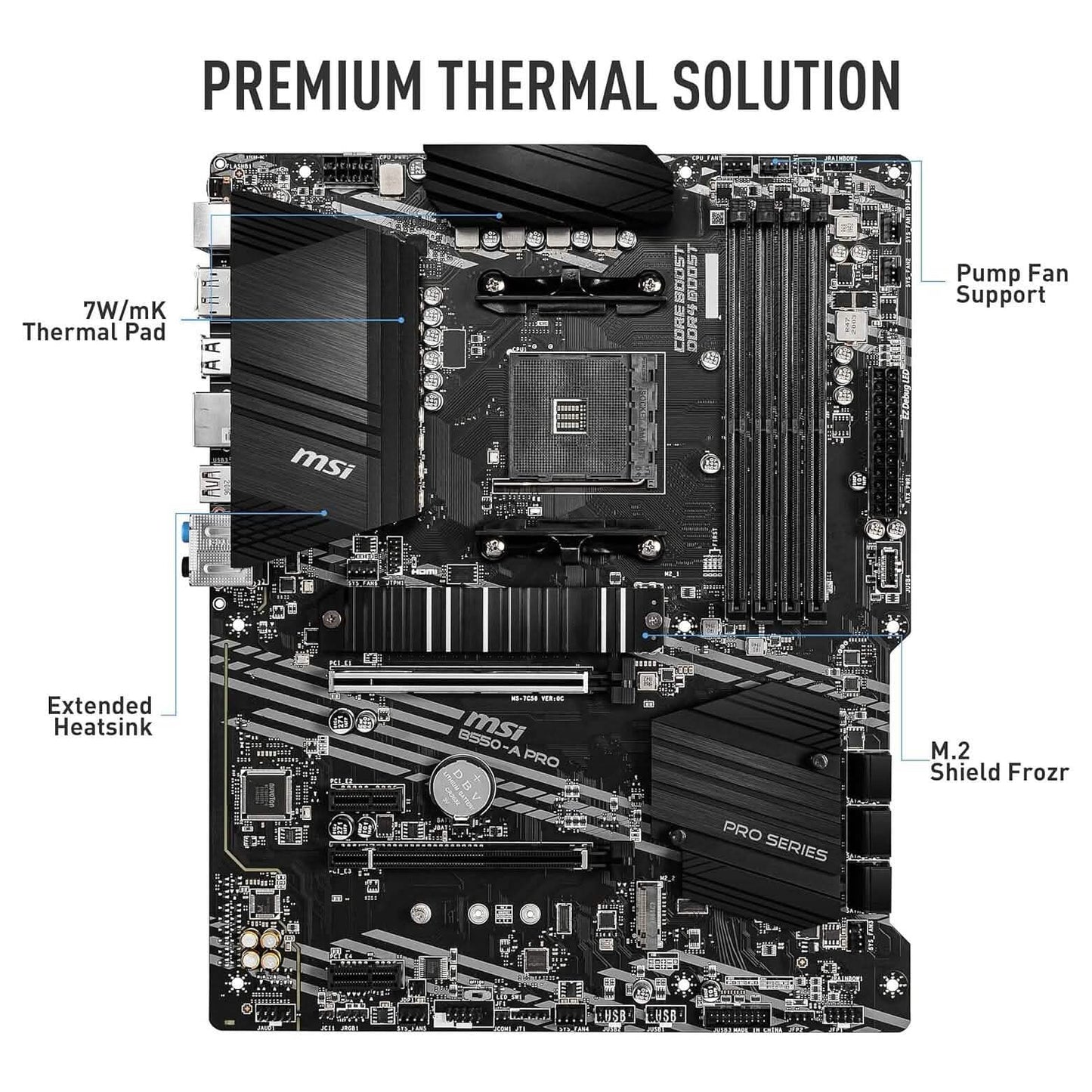 MSI B550-A PRO ProSeries Motherboard (Refurbished) DailySale