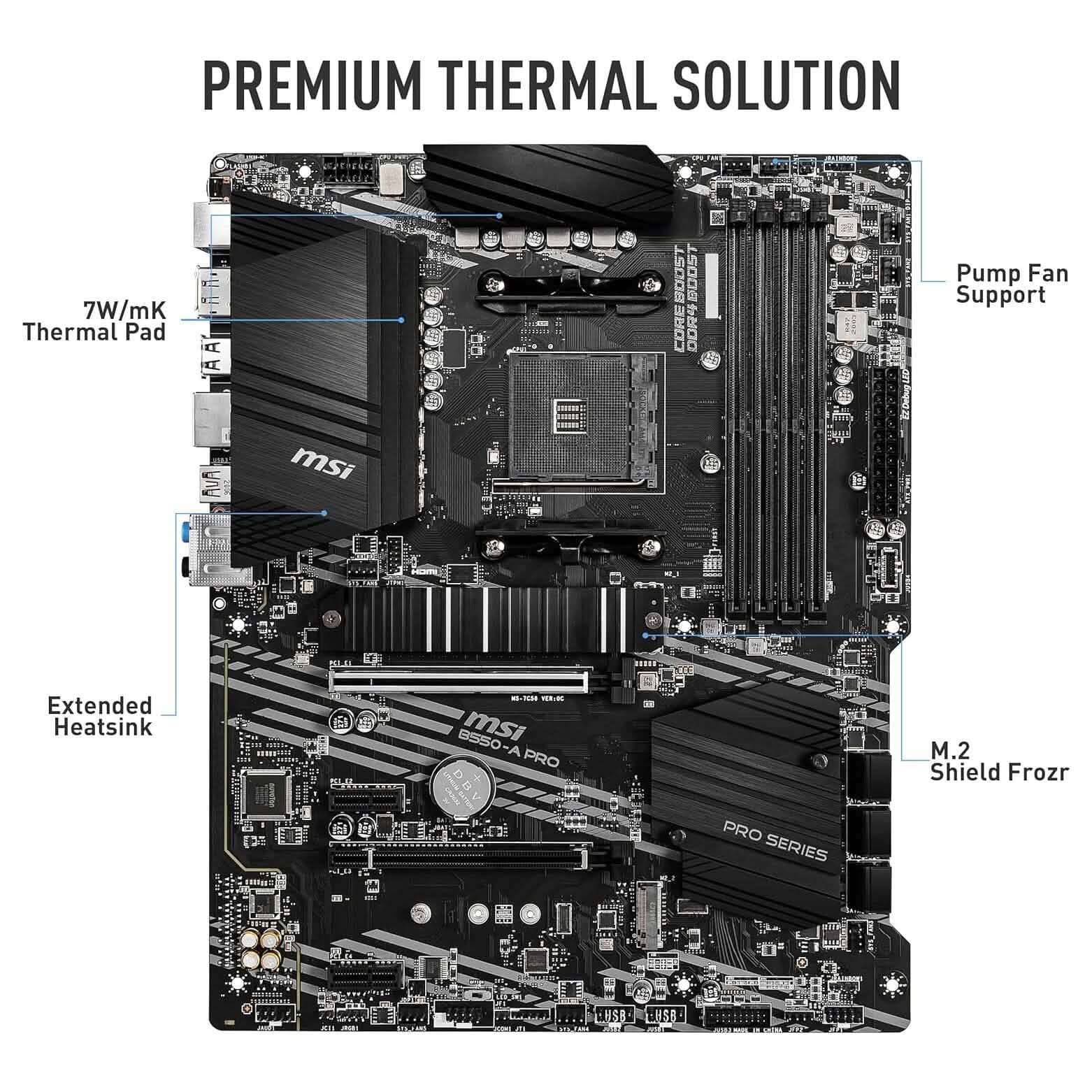 MSI B550-A PRO ProSeries Motherboard (Refurbished) DailySale