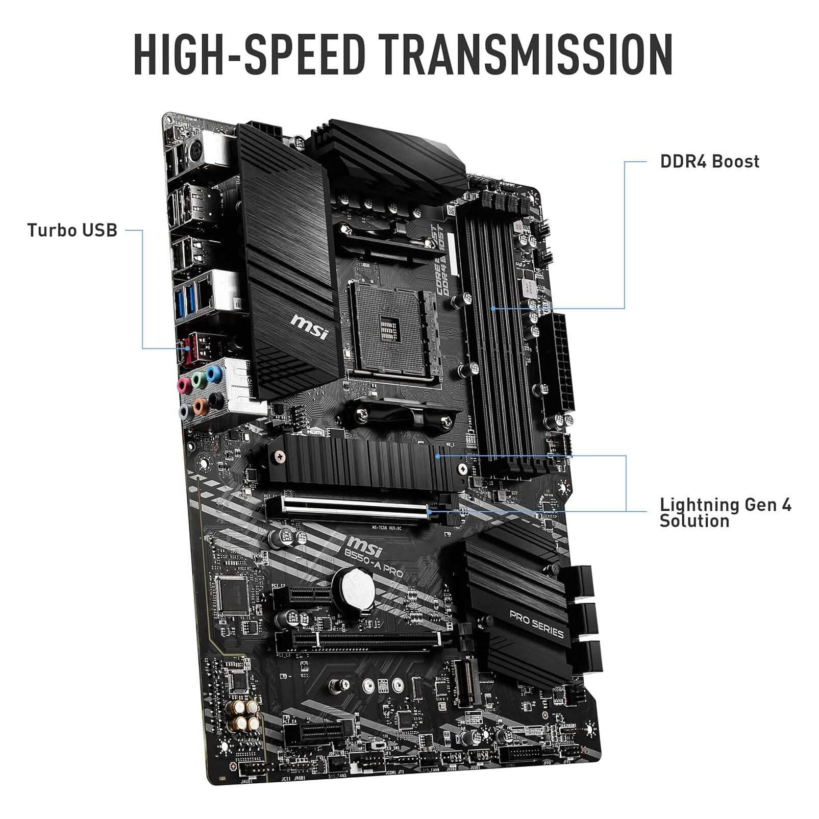 MSI B550-A PRO ProSeries Motherboard (Refurbished) DailySale
