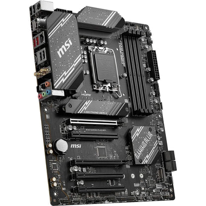 MSI B760 Gaming Plus WiFi Gaming Motherboard (Supports 12th/13th Gen Intel Processors, LGA 1700, DDR5, PCIe 4.0, M.2, 2.5Gbps LAN, USB 3.2 Gen2, Wi-Fi 6E, ATX) (Refurbished) DailySale