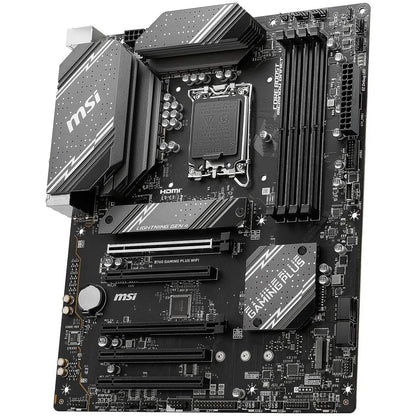 MSI B760 Gaming Plus WiFi Gaming Motherboard (Supports 12th/13th Gen Intel Processors, LGA 1700, DDR5, PCIe 4.0, M.2, 2.5Gbps LAN, USB 3.2 Gen2, Wi-Fi 6E, ATX) (Refurbished) DailySale