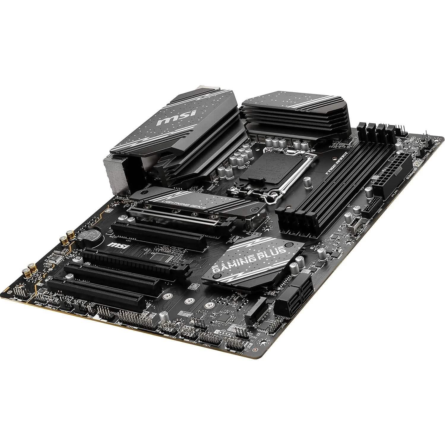 MSI B760 Gaming Plus WiFi Gaming Motherboard (Supports 12th/13th Gen Intel Processors, LGA 1700, DDR5, PCIe 4.0, M.2, 2.5Gbps LAN, USB 3.2 Gen2, Wi-Fi 6E, ATX) (Refurbished) DailySale