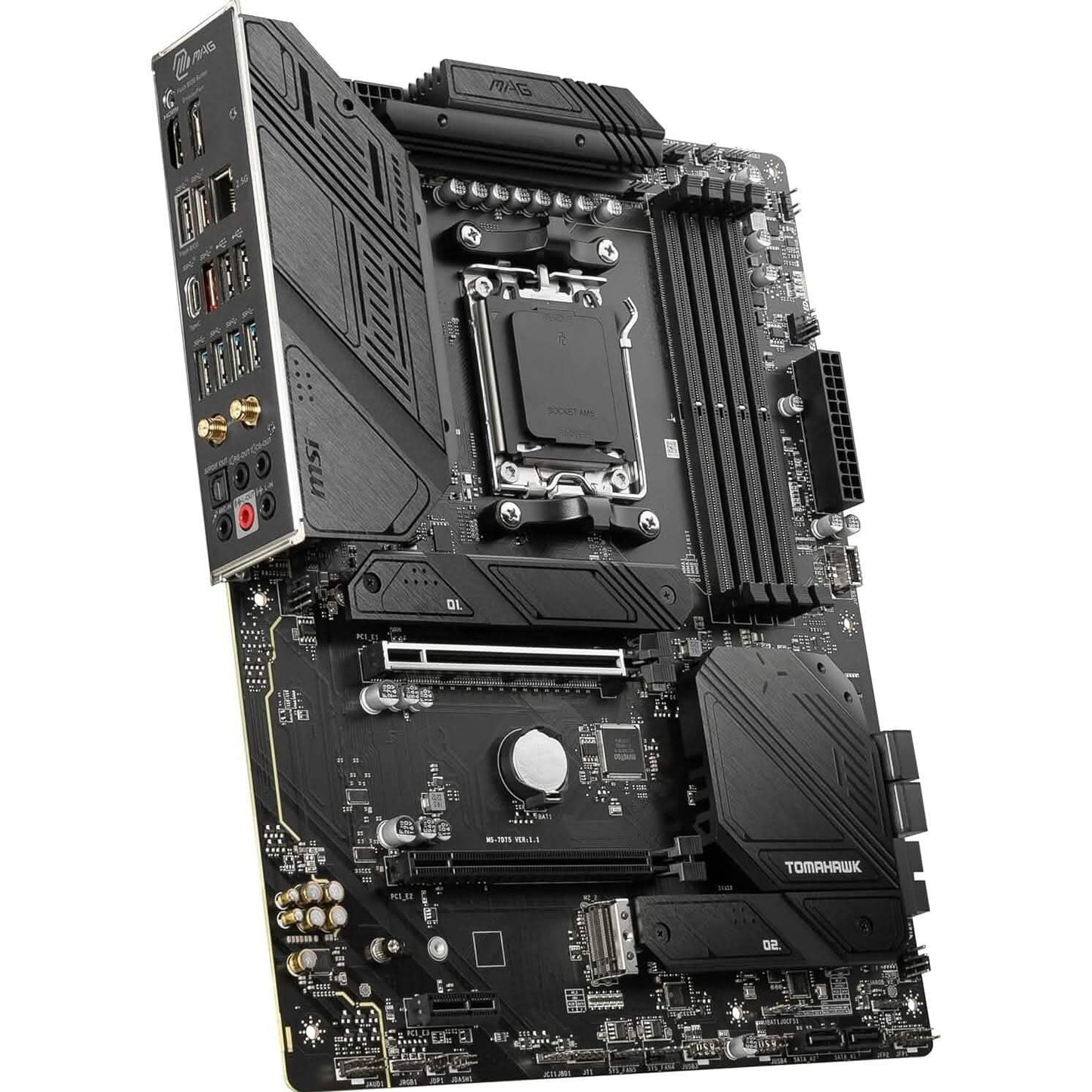 MSI MAG B650 Tomahawk WiFi Computer Gaming Motherboard (AM5, ATX, DDR5, PCIe 4.0, M.2, SATA 6Gb/s, USB 3.2 Gen 2, HDMI/DP, Wi-Fi 6E, AMD Ryzen 7000 Series Processors) (Refurbished) DailySale