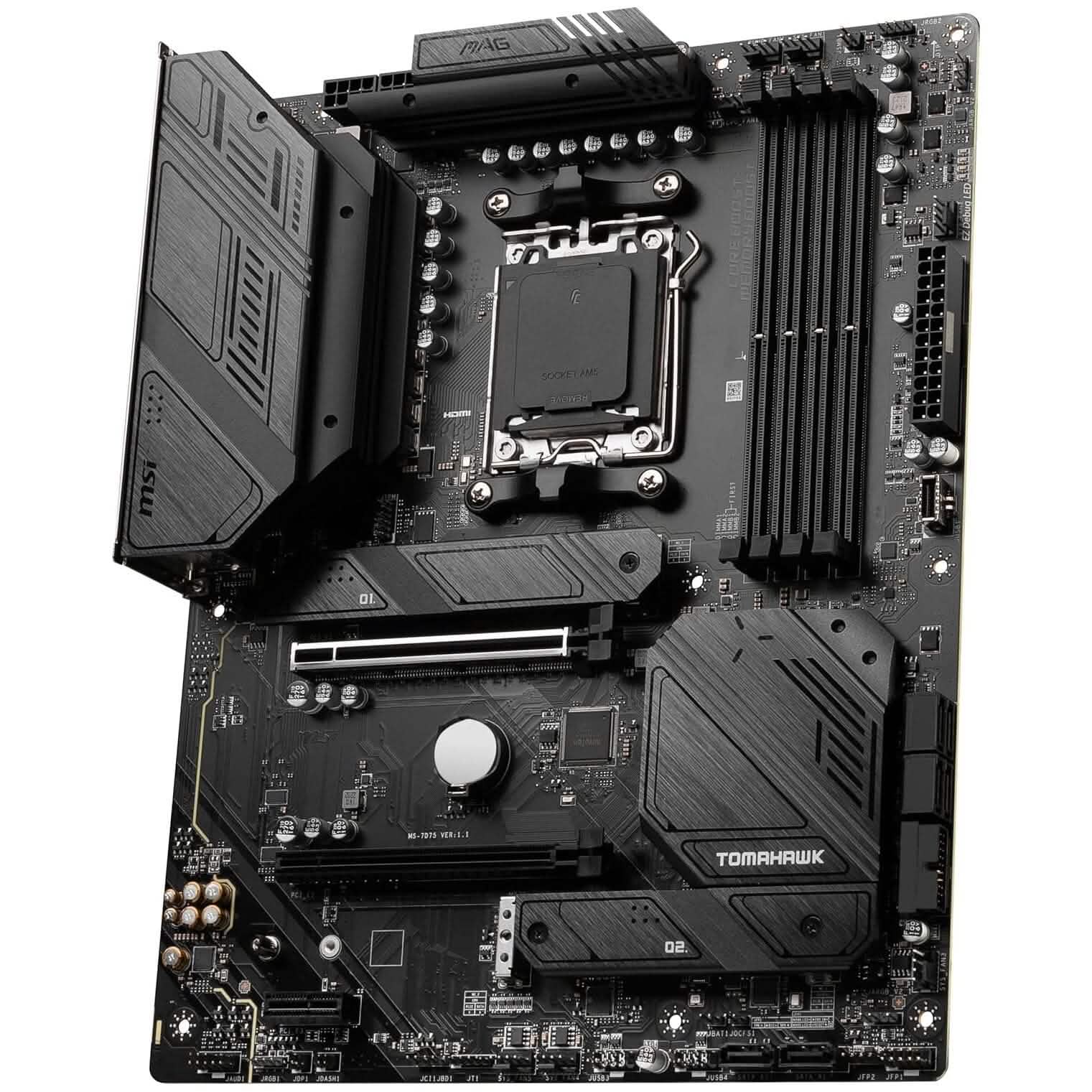 MSI MAG B650 Tomahawk WiFi Computer Gaming Motherboard (AM5, ATX, DDR5, PCIe 4.0, M.2, SATA 6Gb/s, USB 3.2 Gen 2, HDMI/DP, Wi-Fi 6E, AMD Ryzen 7000 Series Processors) (Refurbished) DailySale