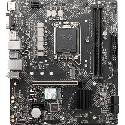 MSI PRO H610M-G WiFi DDR4 ProSeries Motherboard (mATX, 12th/13th Gen Intel Core, LGA 1700 Socket, DDR4, PCIe 4, 2.5G LAN, M.2 Slots, USB 3.2, Wi-Fi 6)  (Refurbished) DailySale