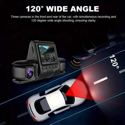 Car Dashcam Recorder, 2.0 Inch Screen Dual Lens HD Night Monitoring Mini Dash Cam DailySale