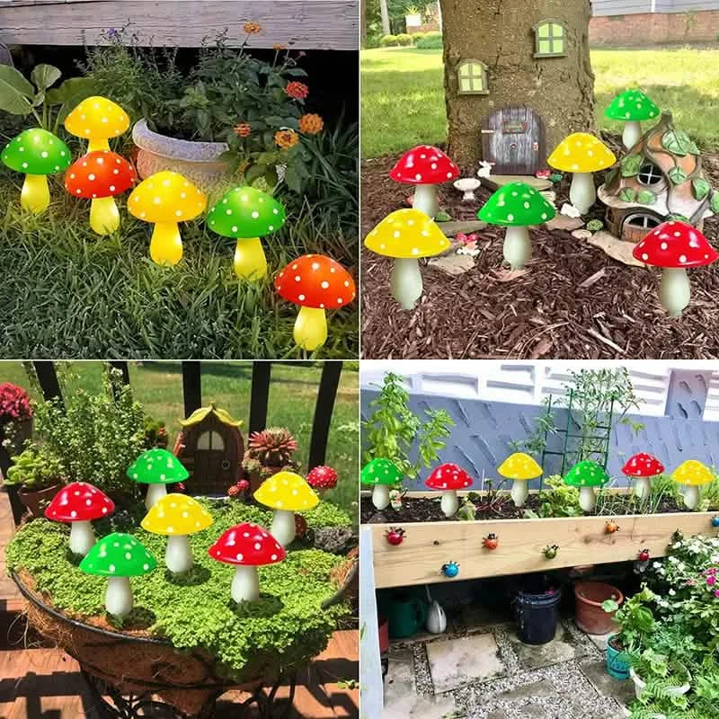 Multi-Color Changing LED Solar Mushroom Light DailySale