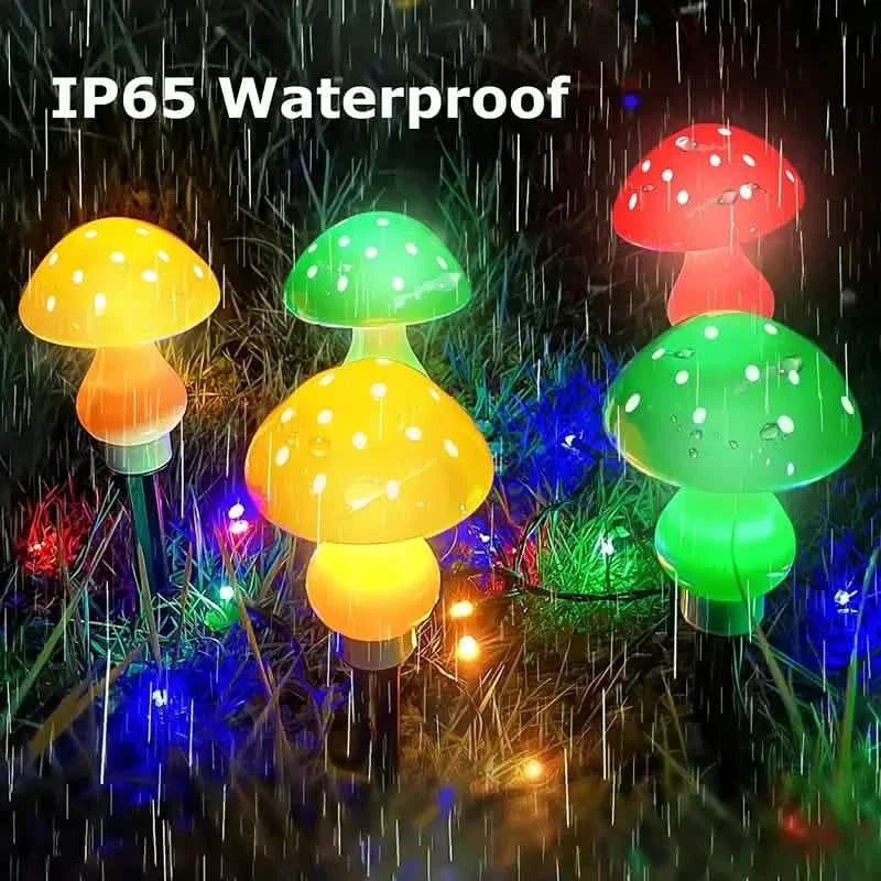 Multi-Color Changing LED Solar Mushroom Light DailySale