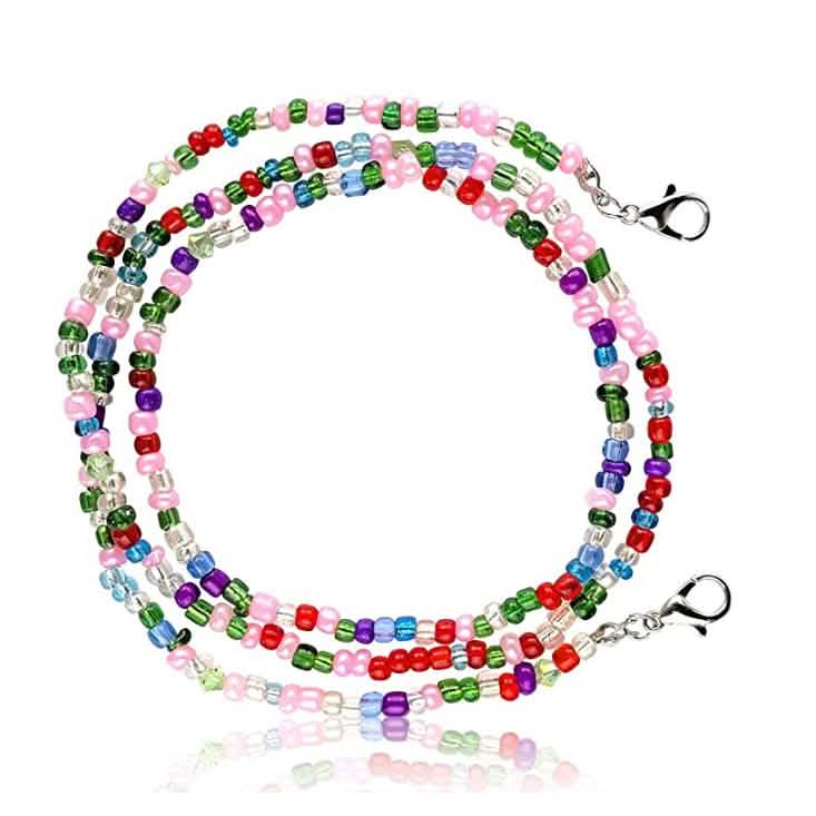 Multi-Color Face Mask Holder Beads Chain DailySale