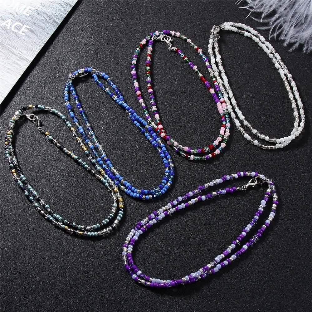 Multi-Color Face Mask Holder Beads Chain DailySale