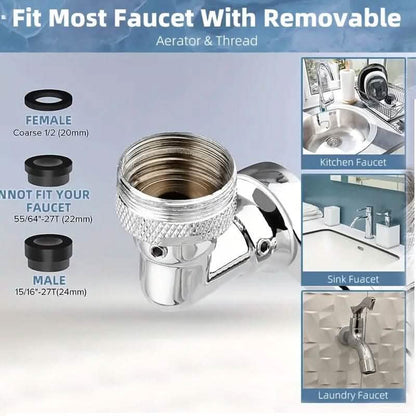 Multi Functional Large Angle Rotating Bathroom Sink DailySale