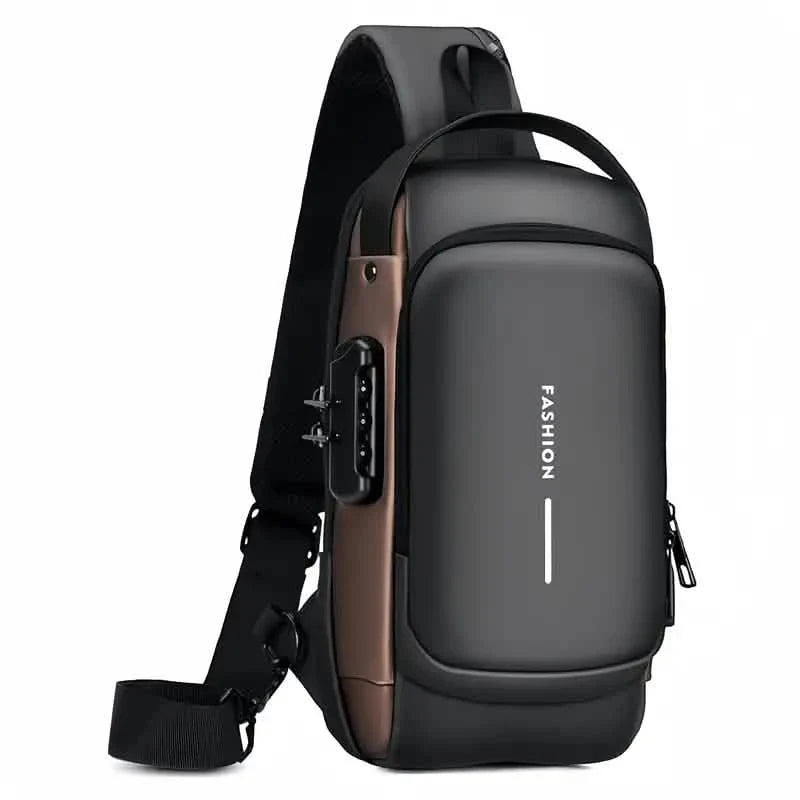 Multi-functional Trendy Sling Bag with Password Lock DailySale