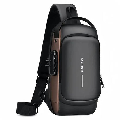Multi-functional Trendy Sling Bag with Password Lock DailySale